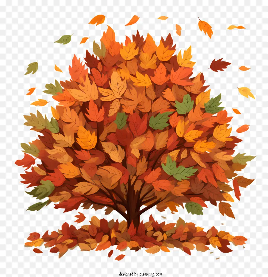 Tas De Feuilles，Les Feuilles De L'automne PNG