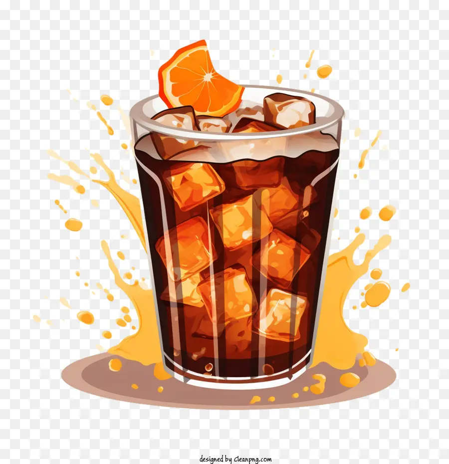 Soda Cola，Glace PNG