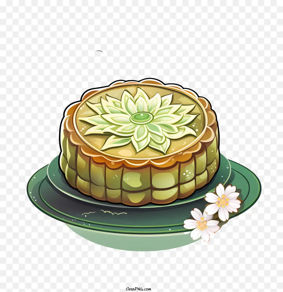 Gâteau De Lune Vert，Gâteau Vert PNG