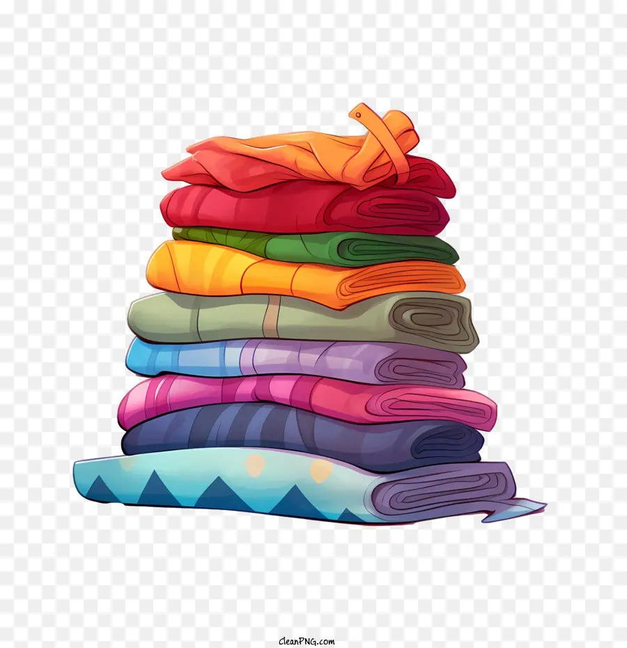 Pile De Vêtements，Vêtements Pliés PNG