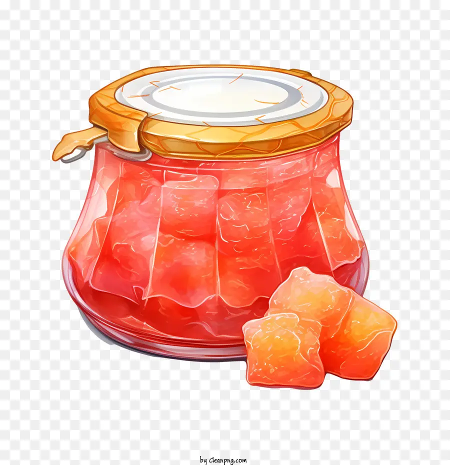 Confiture De Pamplemousse，Pot De Confiture PNG