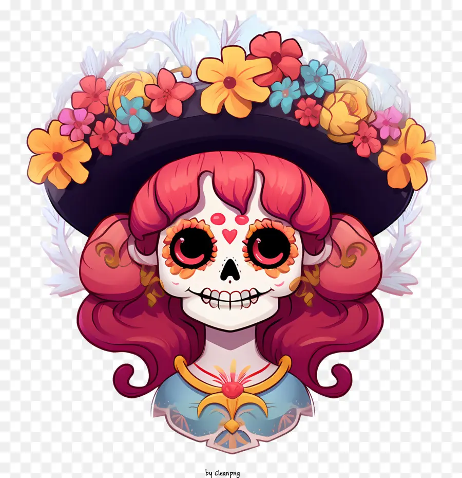 Catrina Mexicaine，Squelette PNG