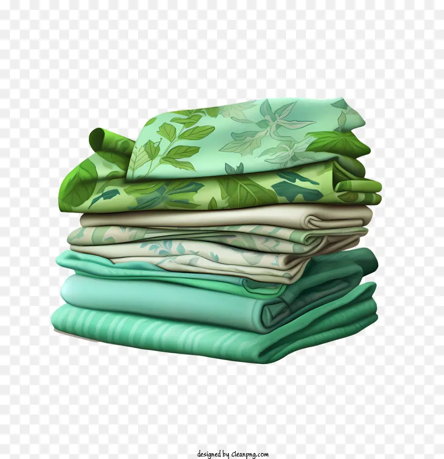 Pile De Vêtements，Tissus Pliés PNG