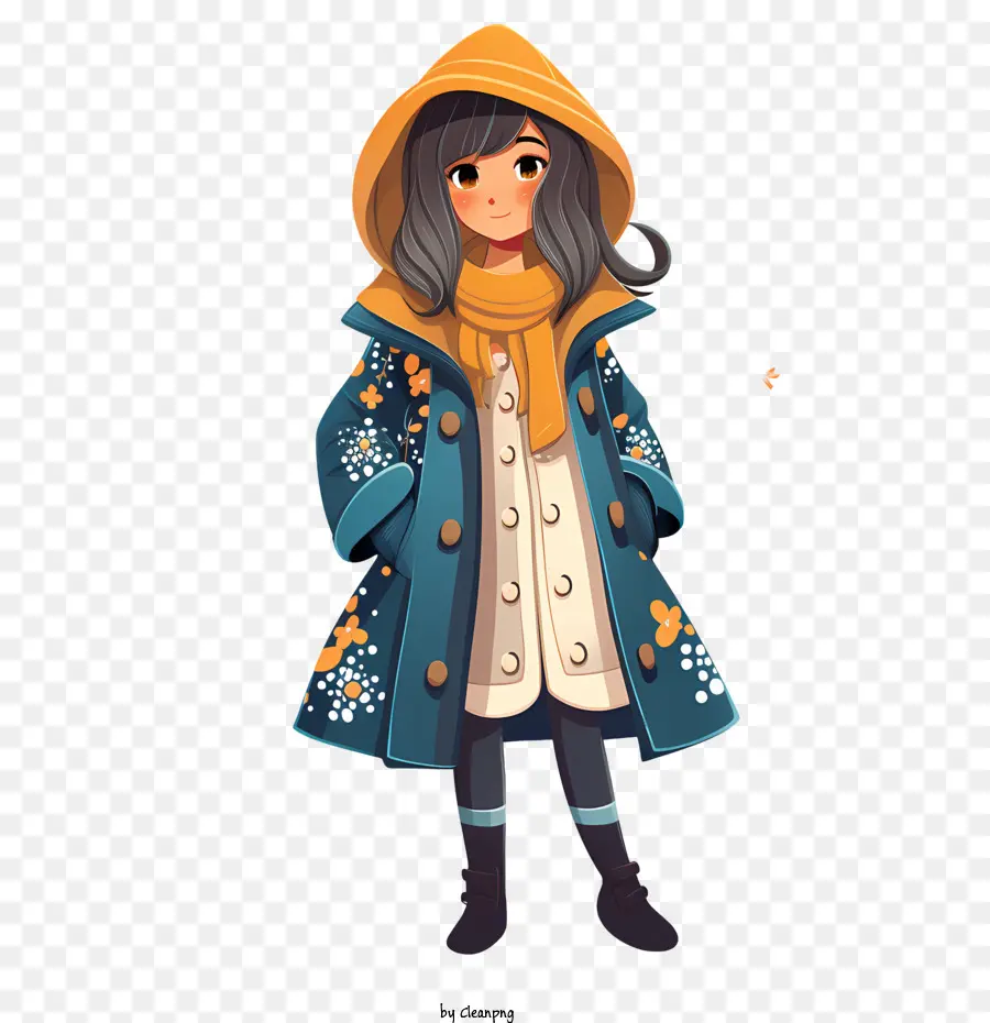 Fille De L'hiver，Manteau PNG