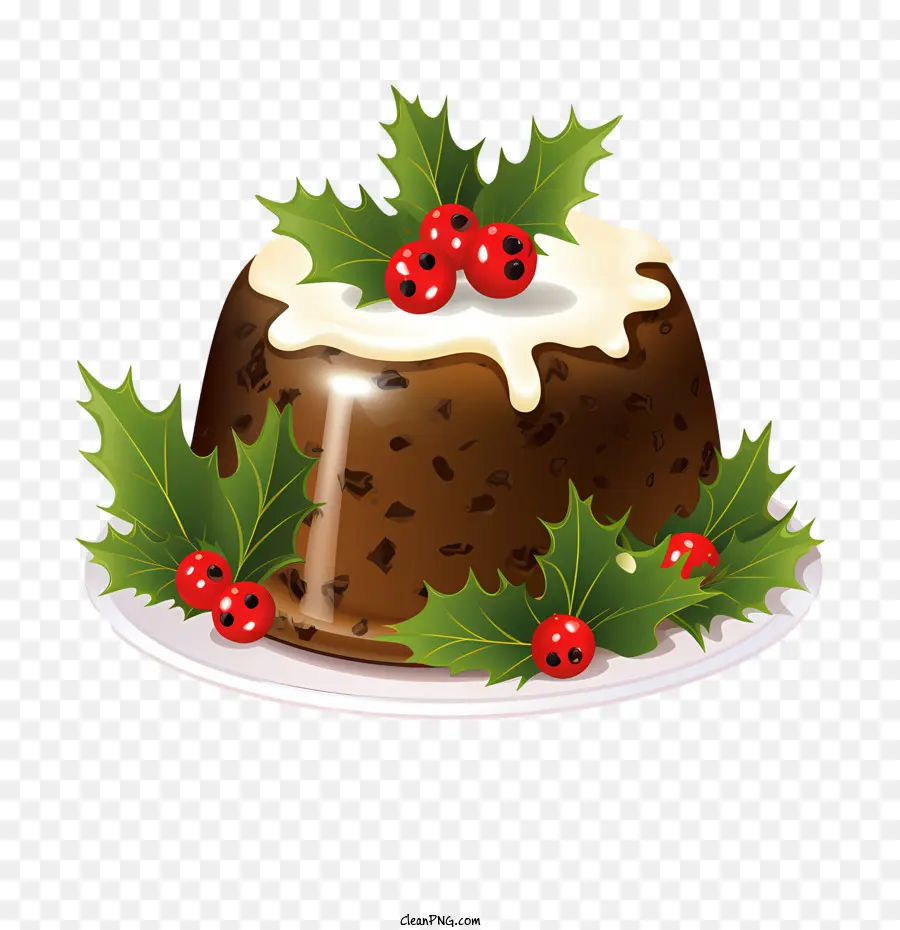 Pudding De Noël，Houx PNG