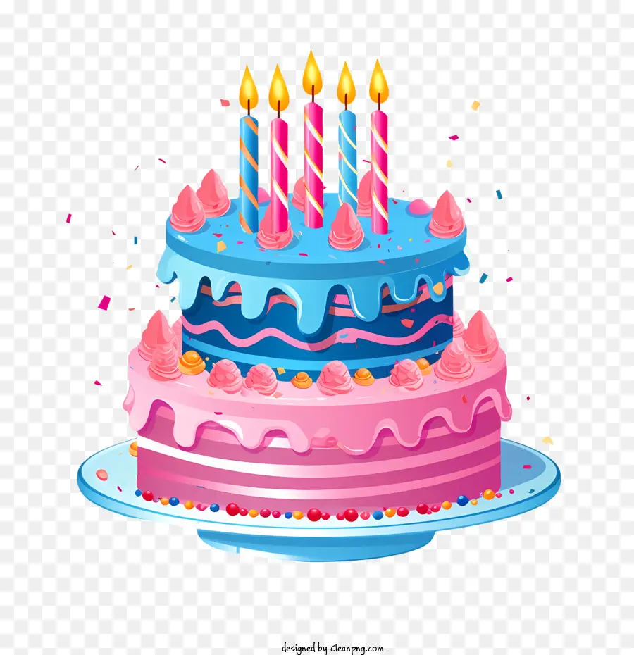 Gâteau D'anniversaire，Rose PNG