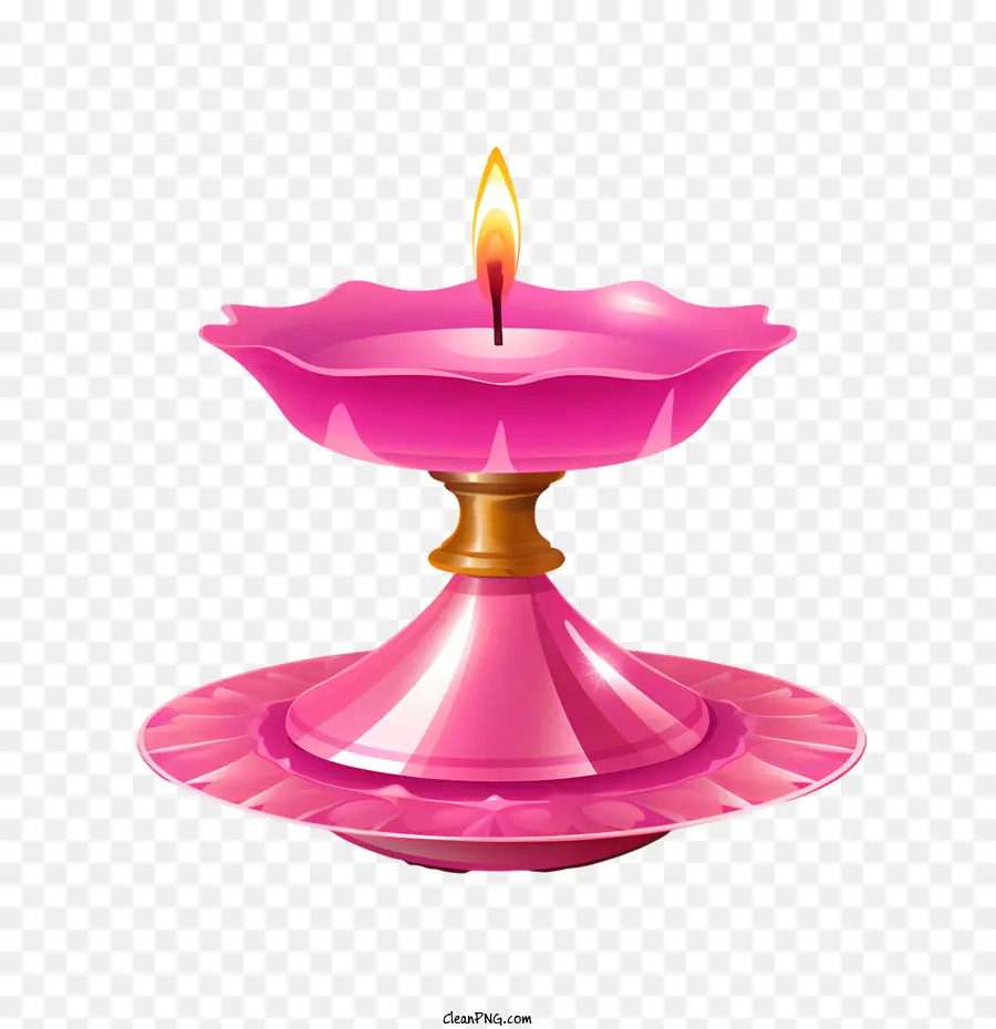 Deepavali，Bougie Rose PNG