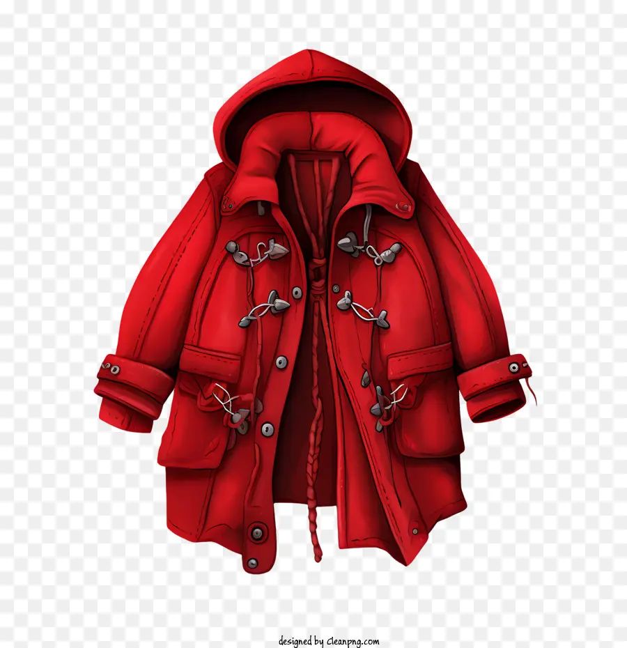 Manteau D'hiver，Manteau Rouge PNG