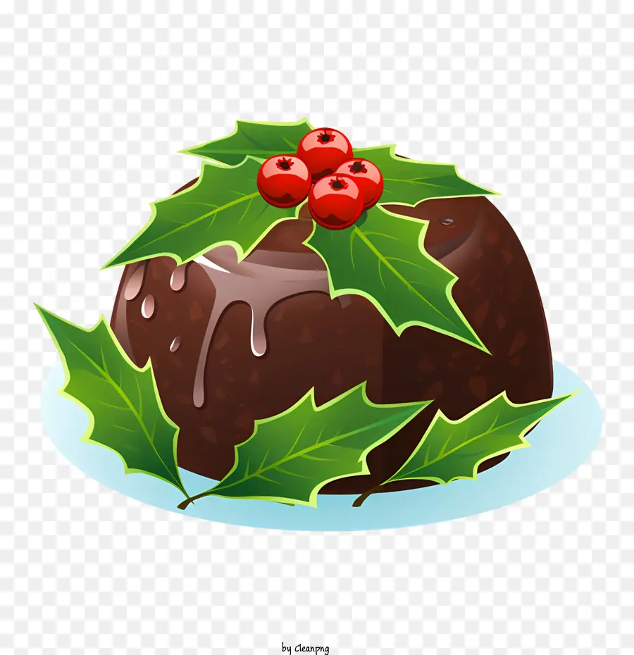 Le Christmas Pudding，Pouding Au Chocolat PNG