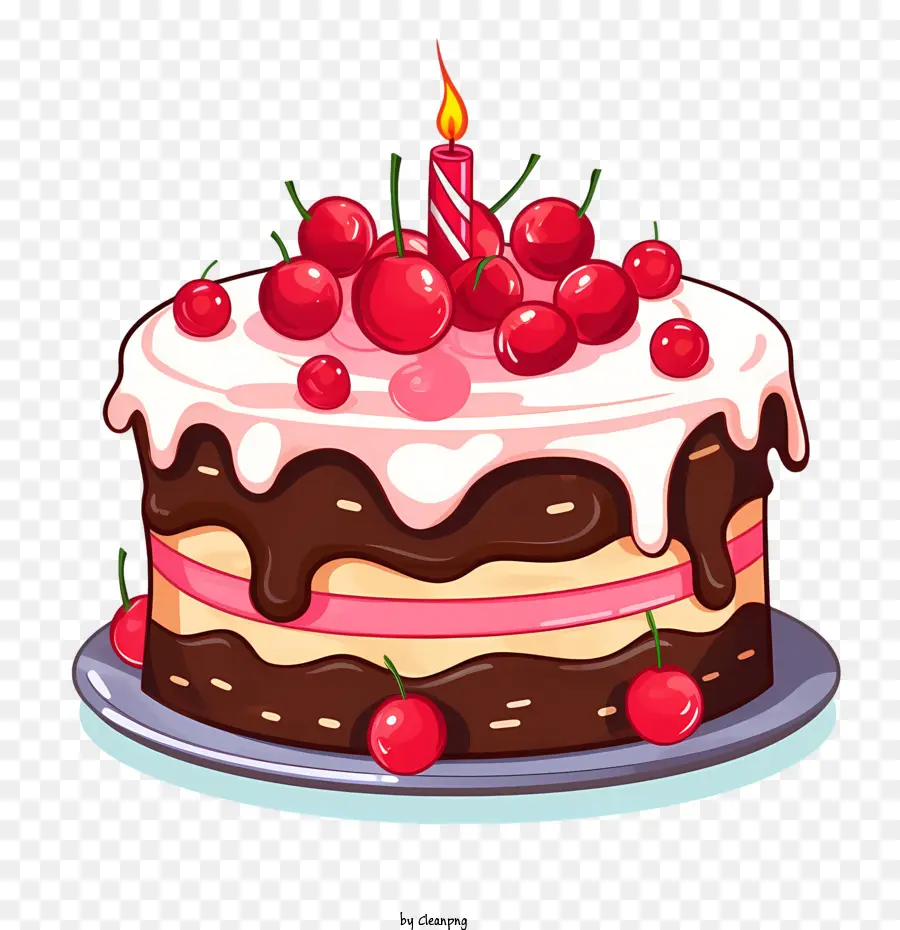 Gâteau D'anniversaire，Bougie PNG