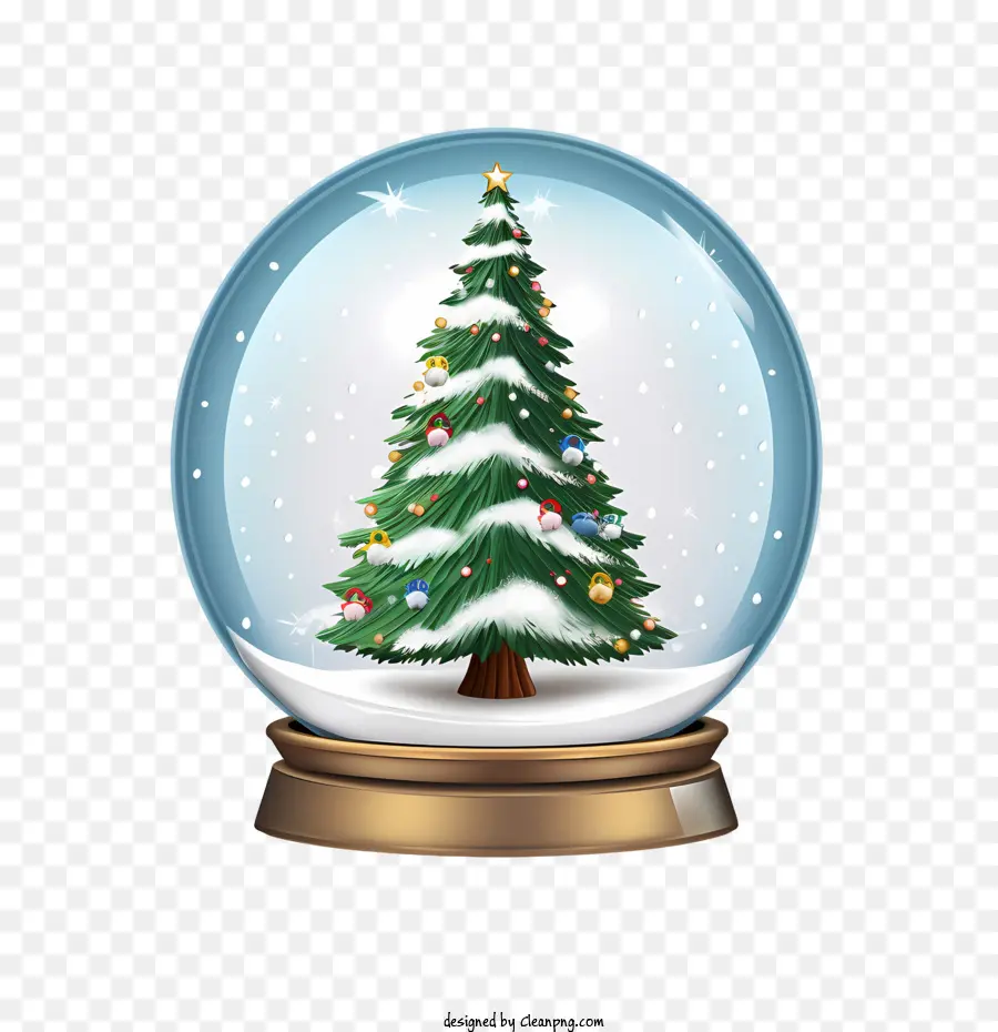 Boule De Neige De Noël，Arbre De Noël PNG