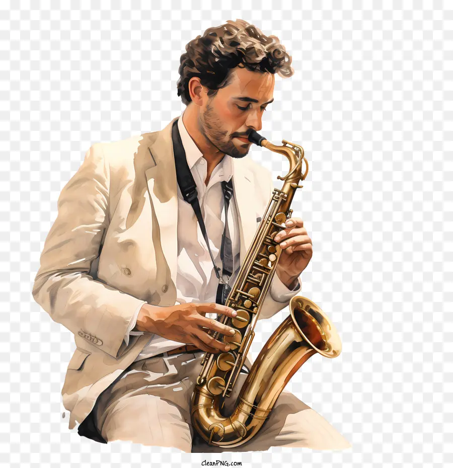 Saxophone Jour，Musicien De Jazz PNG