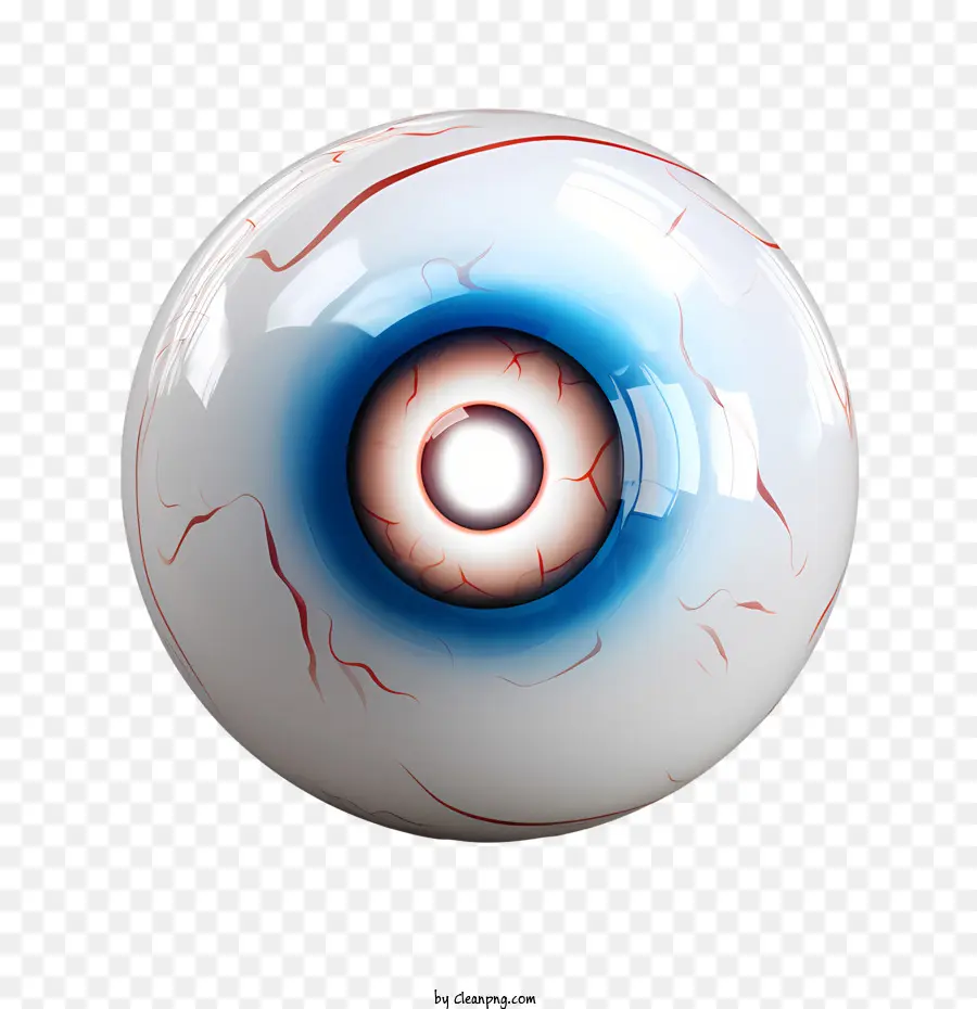 Globe Oculaire D'halloween，Oeil Bleu PNG