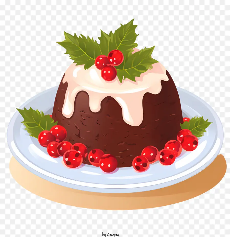 Pudding De Noël，Houx PNG