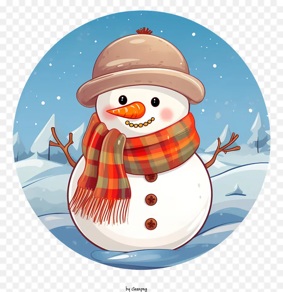 Bonhomme De Neige，Foulard PNG