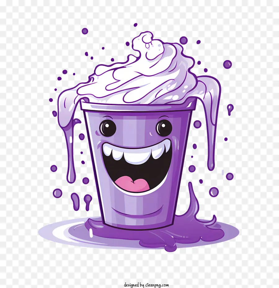 Shake De Grimace，Coupe Violette PNG