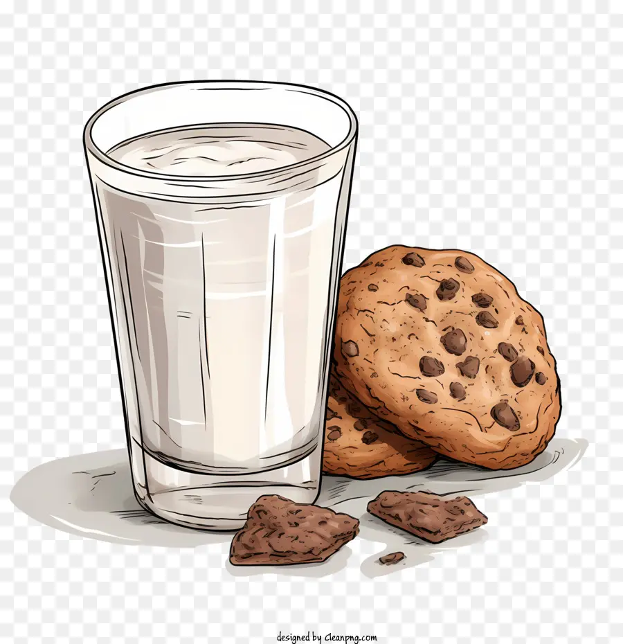 Biscuits Et Lait，Lait Et Biscuits PNG