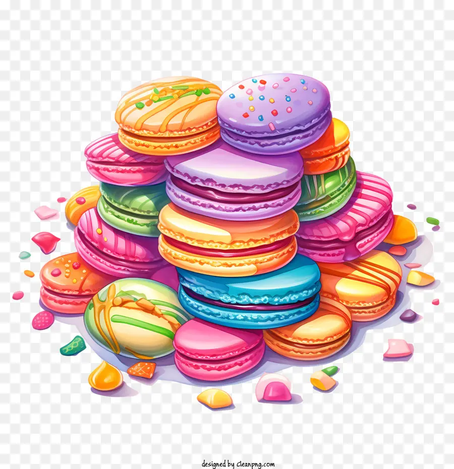 Macaron à La Journée，Gâteau PNG