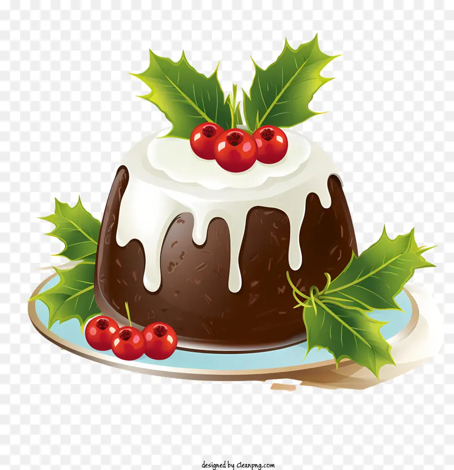 Pudding De Noël，Houx PNG