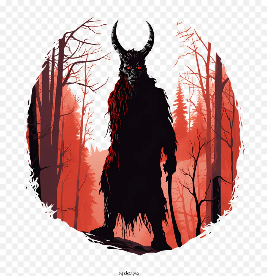 Nuit De Krampus，Créature Cornue PNG