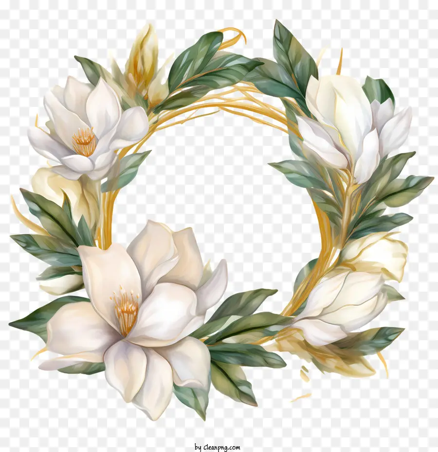 Magnolia，Couronne De Magnolia PNG