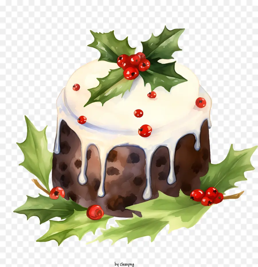 Le Christmas Pudding，Gâteau Au Chocolat PNG