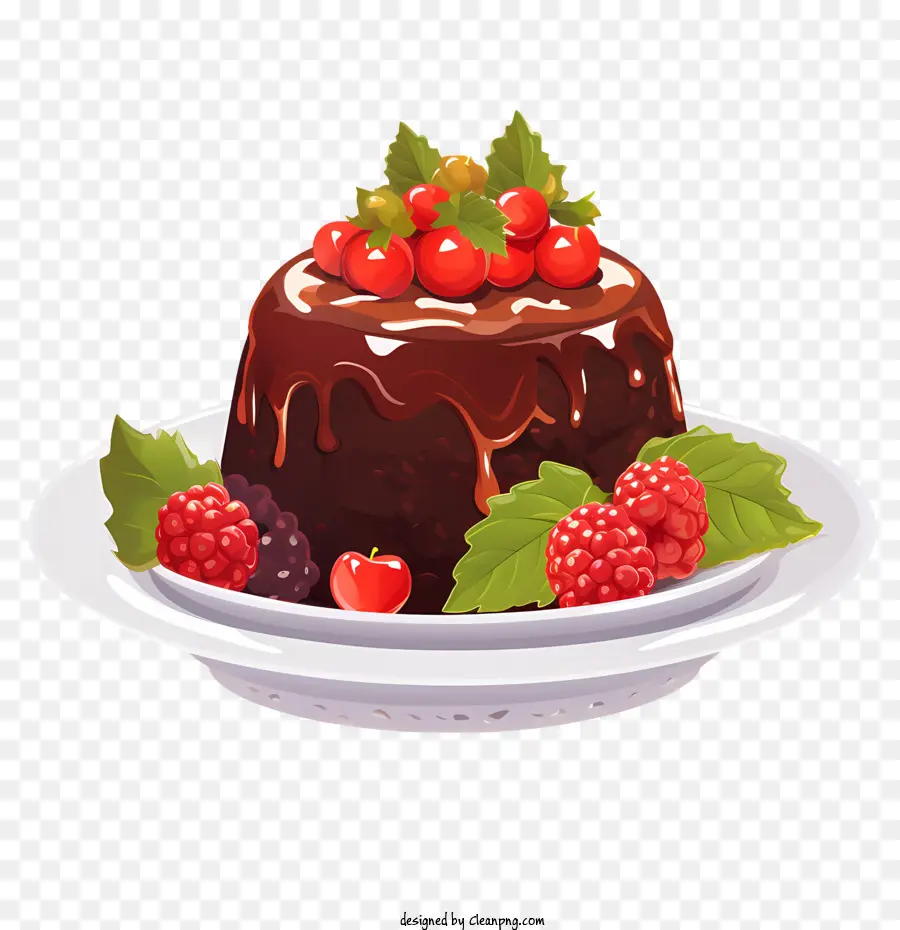 Pudding De Noël，Pudding Au Chocolat PNG