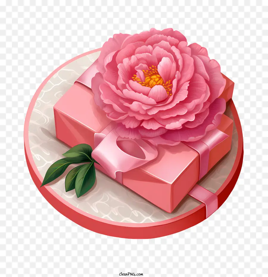 Rose De Boîte Cadeau，Rose Rose PNG