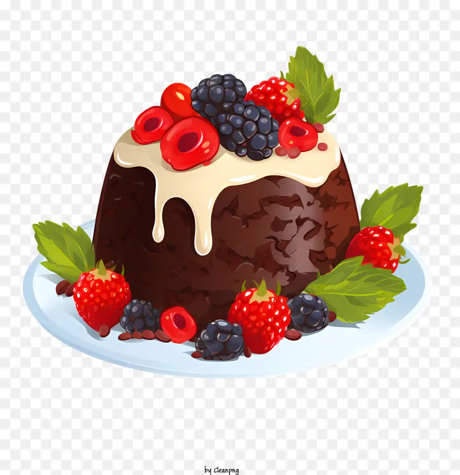 Le Christmas Pudding，Gâteau Au Chocolat PNG