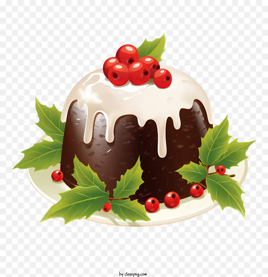 Pudding De Noël，Dessert PNG