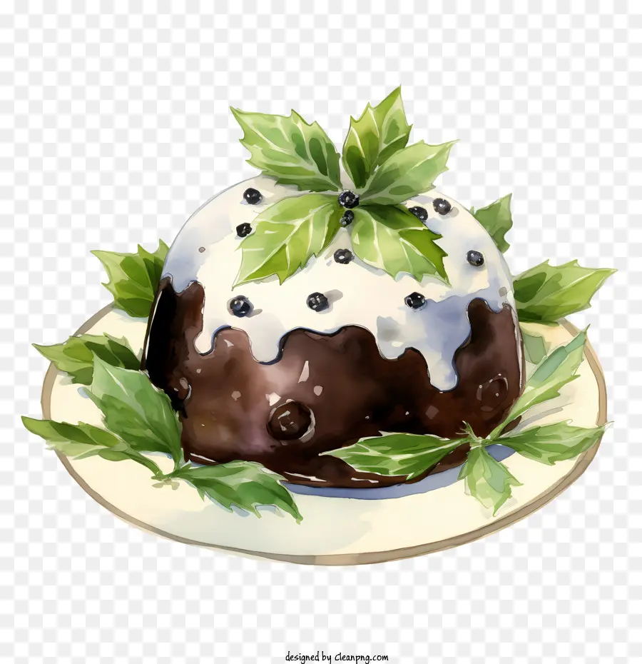 Pudding De Noël，Dessert PNG