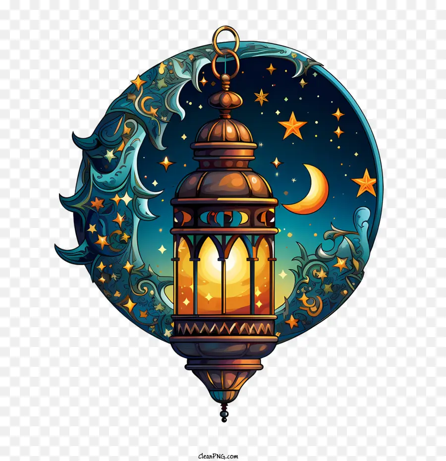 Islamique Lanterne，Lampe PNG