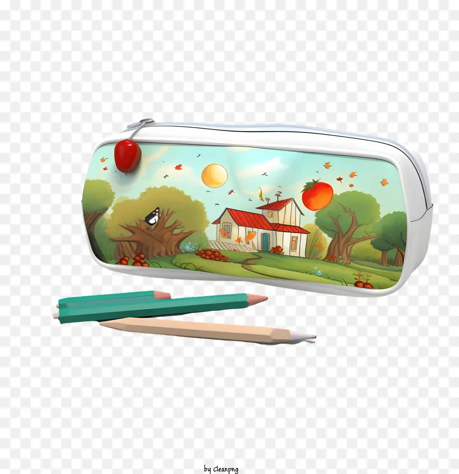 Trousse，Crayons PNG