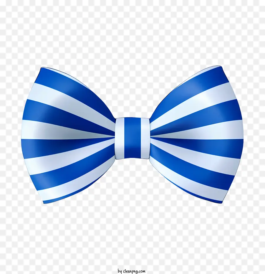 Noeud Papillon，Noeud Rayé Bleu PNG