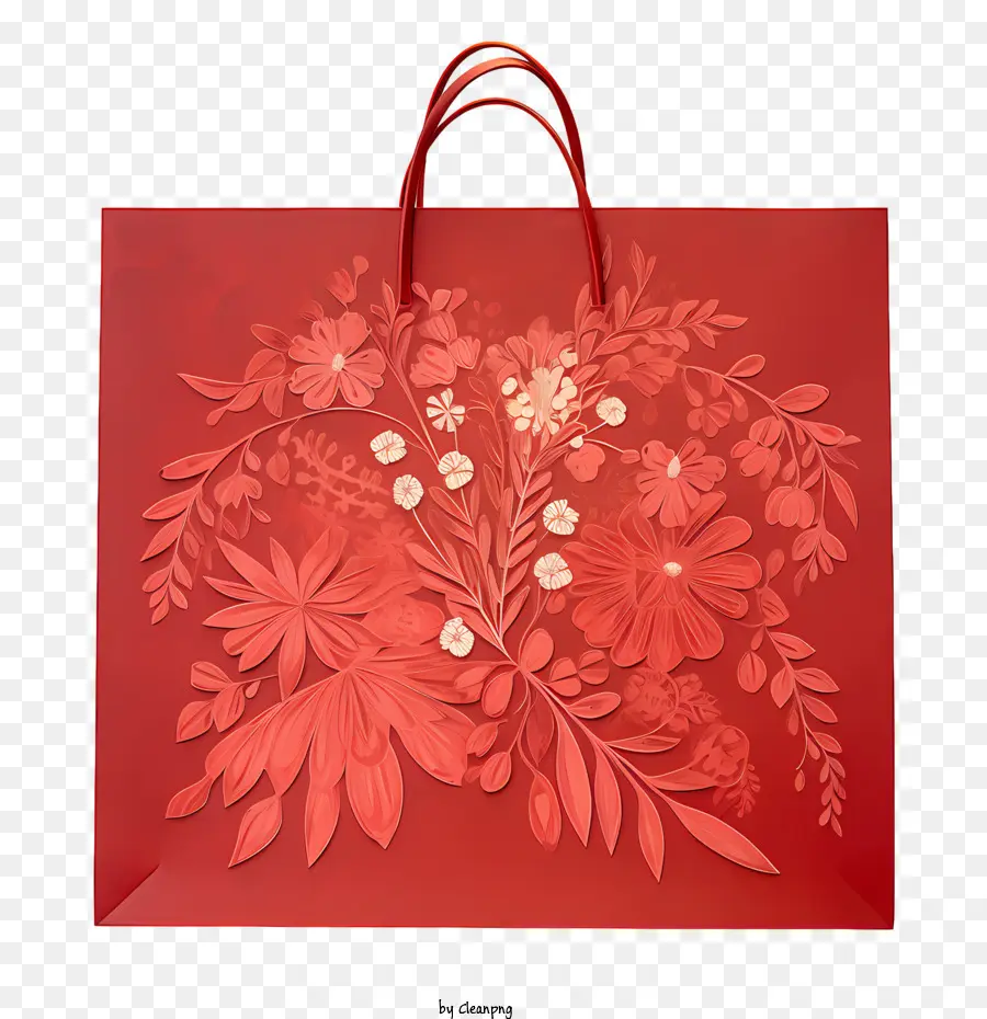 Sac En Papier Rouge，Sac Cadeau Rouge PNG