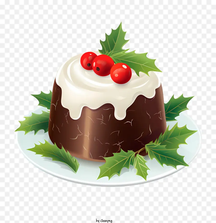 Pudding De Noël，Dessert PNG