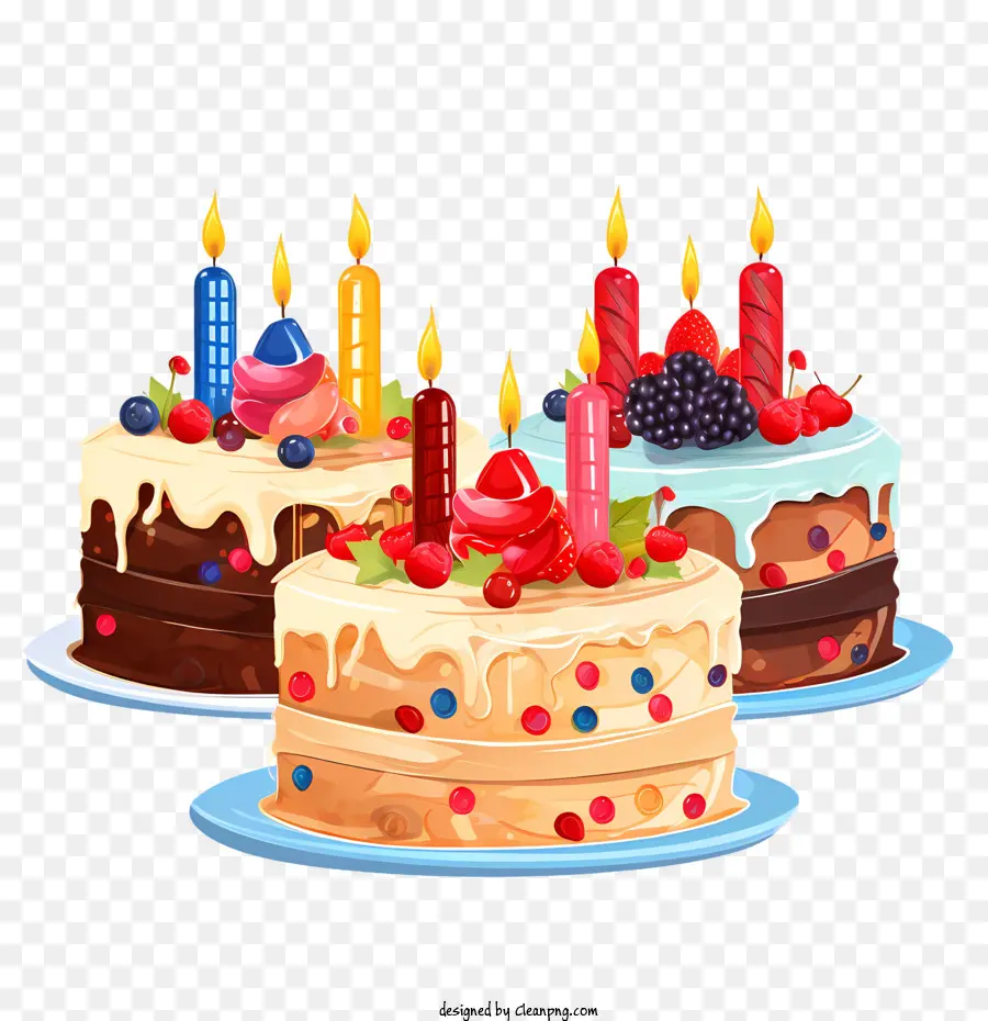 Gâteau D'anniversaire，Les Gâteaux D'anniversaire PNG
