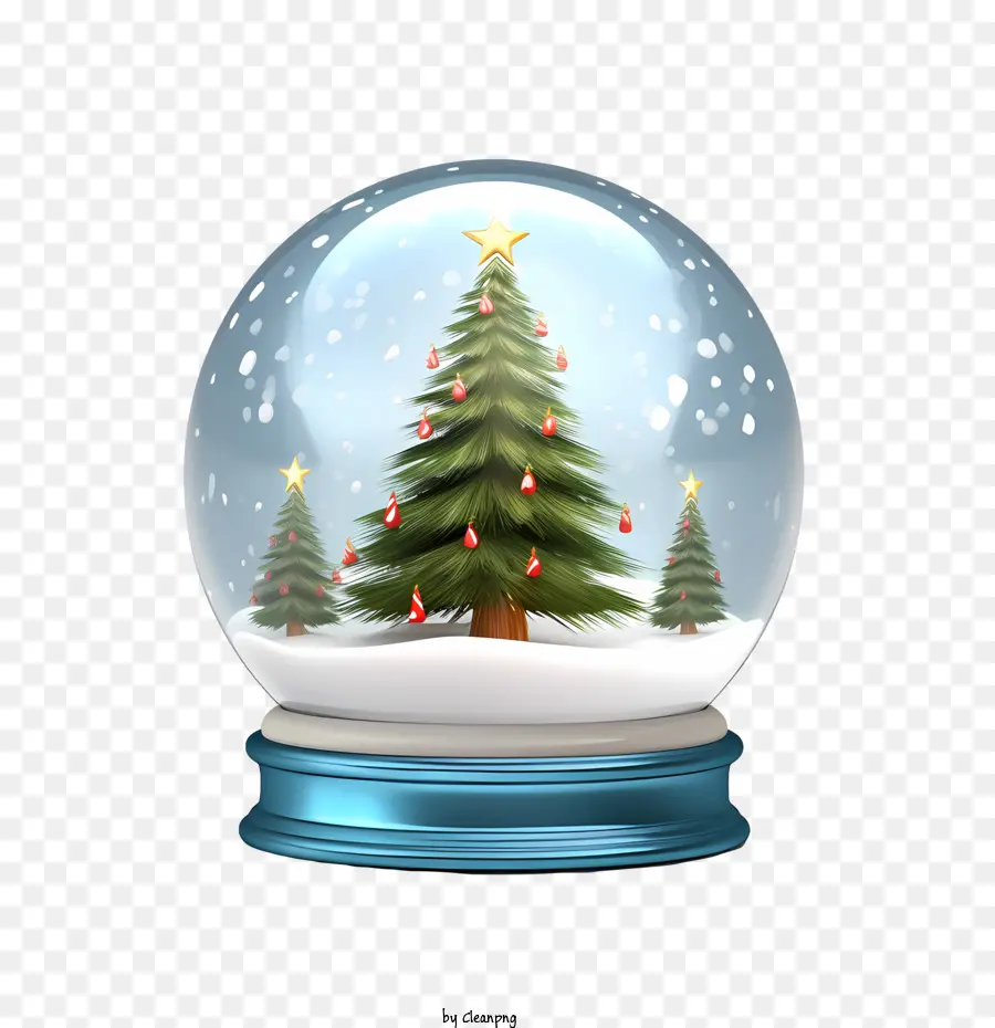 Boule De Neige De Noël，Arbre De Noël PNG