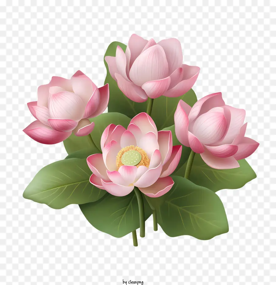 Fleur De Lotus，Lotus Rose PNG