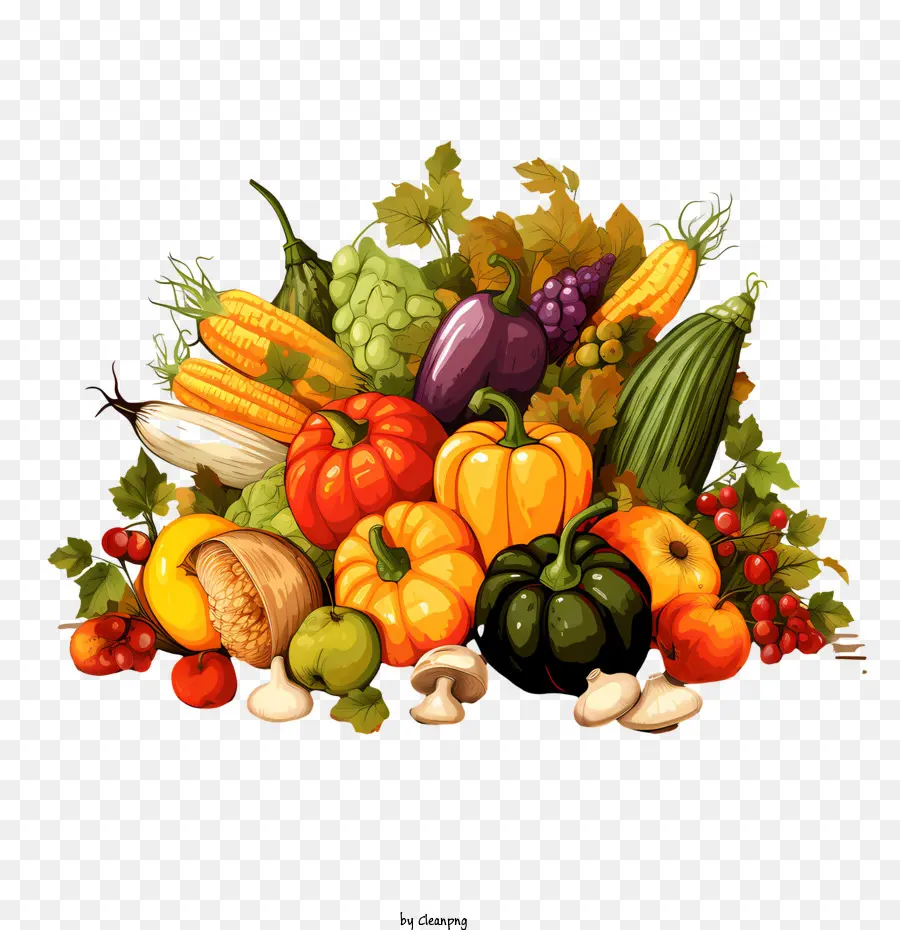 La Récolte De L'automne，Légumes PNG
