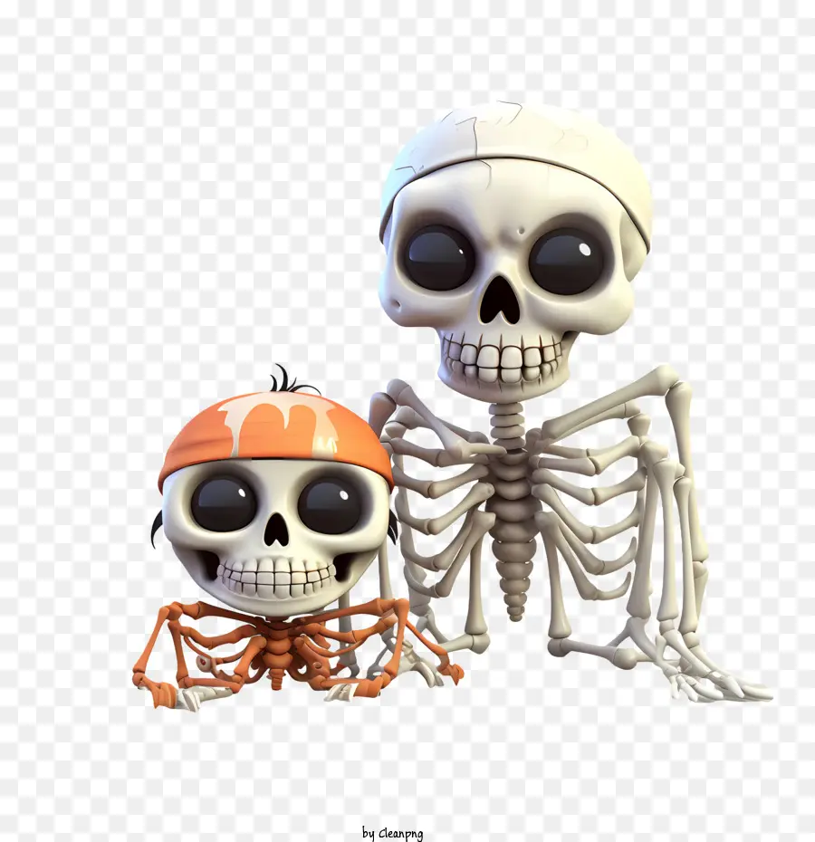 Crâne D'halloween，Squelettes PNG