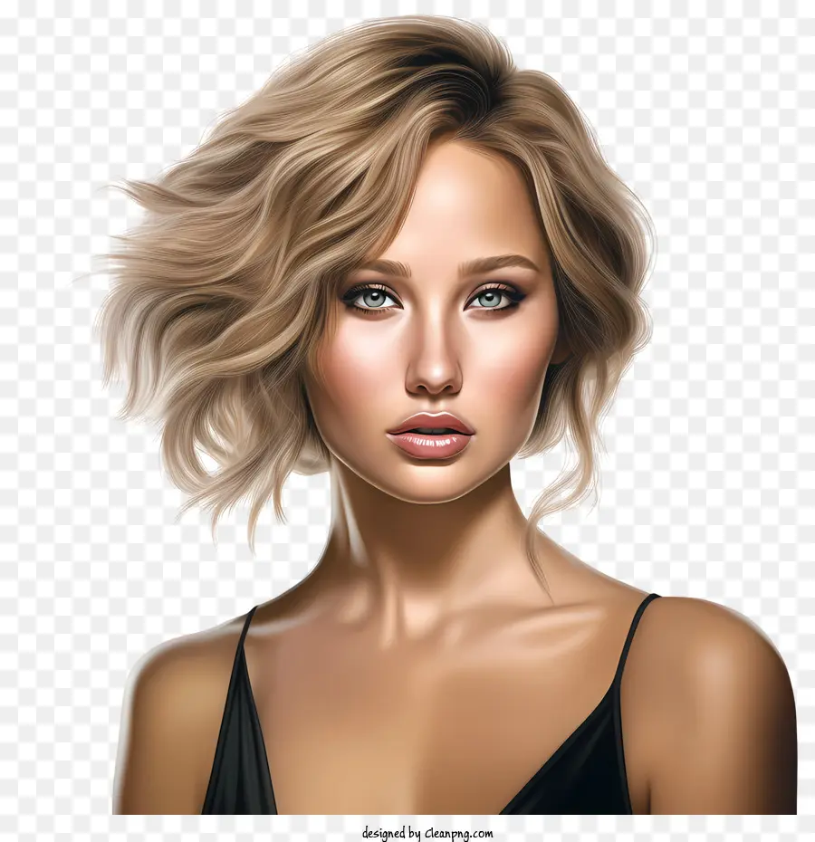 Jennifer Lariviere，Les Cheveux Blonds PNG