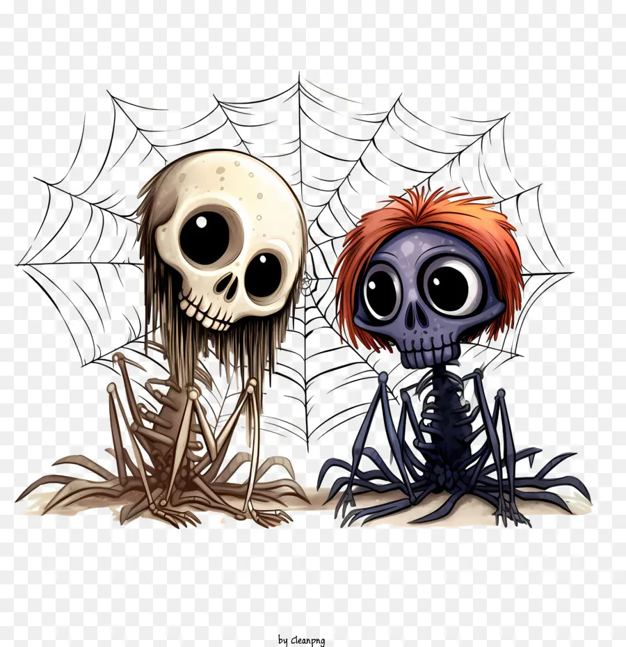 Crâne D'halloween，Squelettes PNG