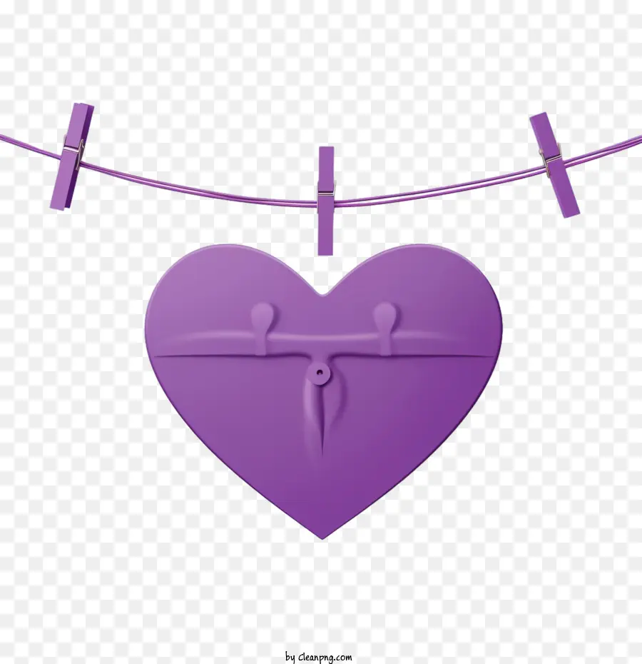 Journée Du Cœur Violet，Coeur Violet PNG