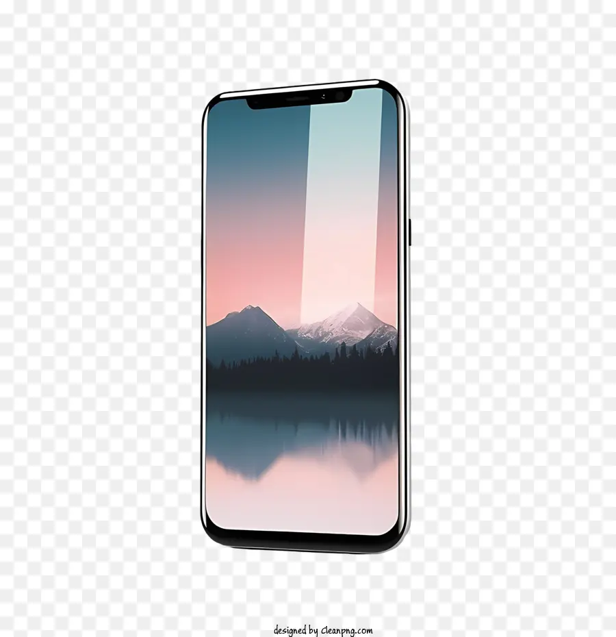 Smartphone Maquette，Montagne PNG