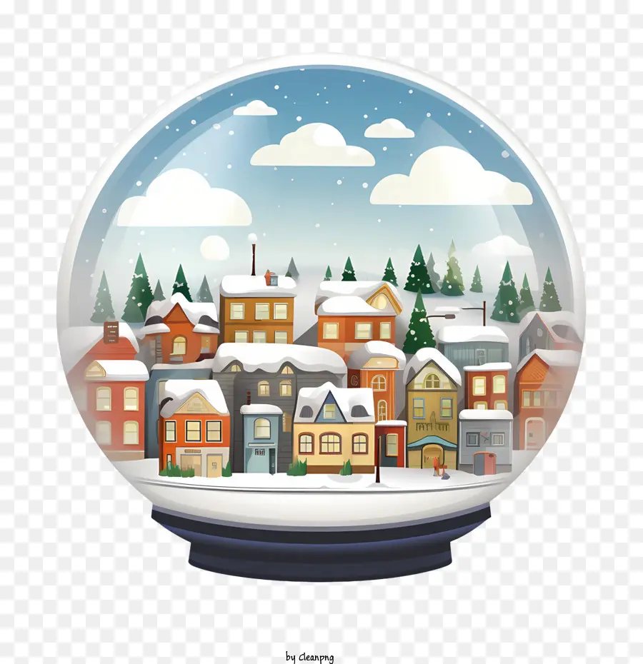 Boule De Neige De Noël，Globe De Neige PNG