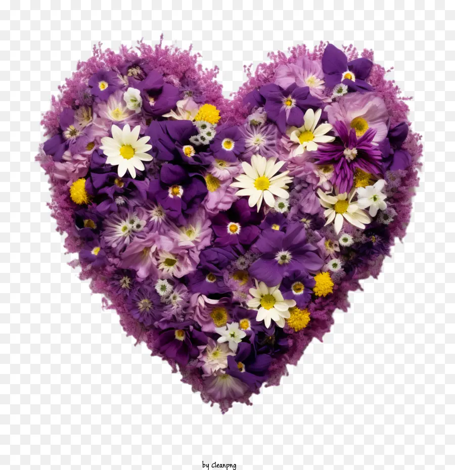 Journée Du Cœur Violet，Fleurs PNG