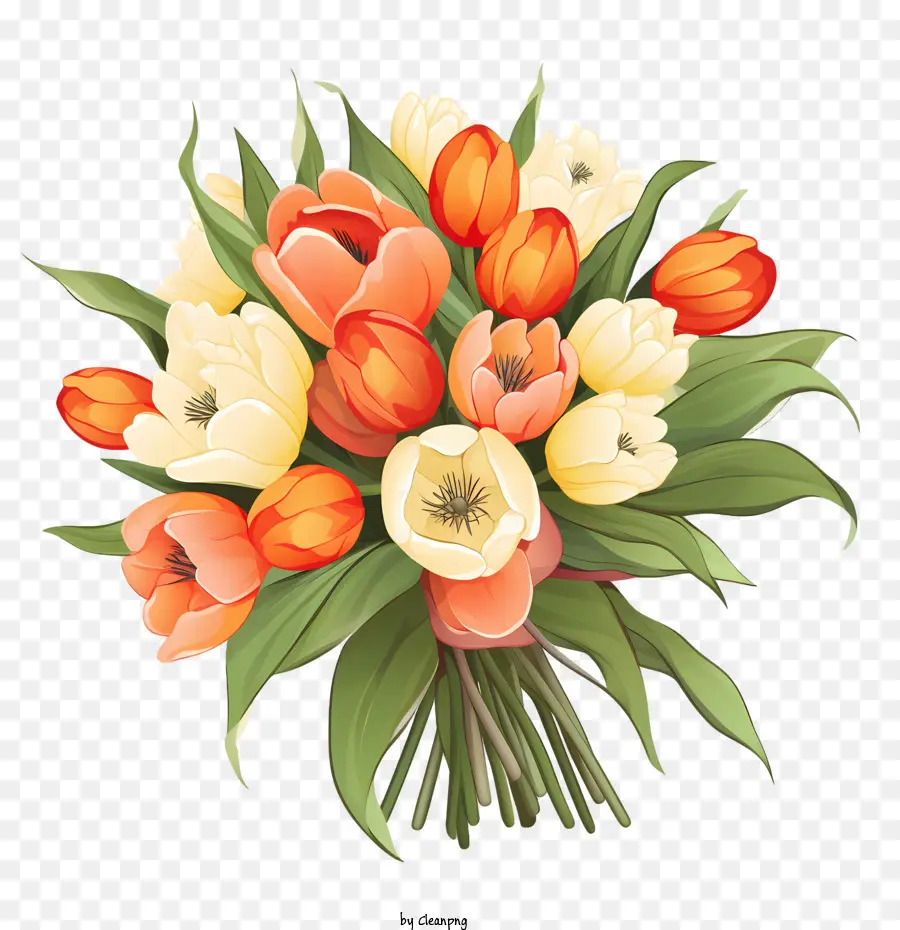 Bouquet De Tulipes，Bouquet PNG
