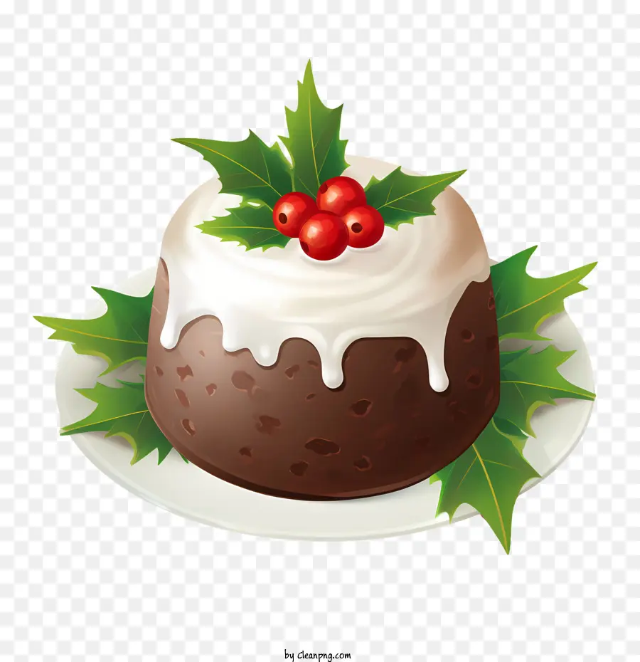 Pudding De Noël，Houx PNG