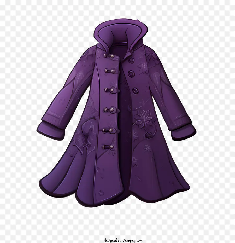 Manteau D'hiver，Manteau Violet PNG